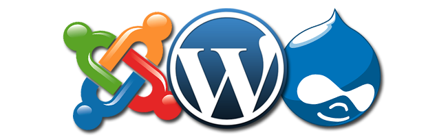 Drupal Joomla Wordpress