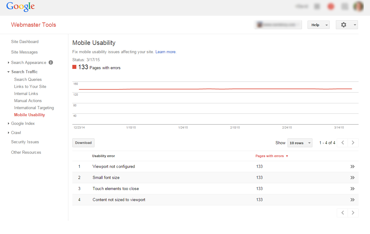 Fix Mobile usability Google