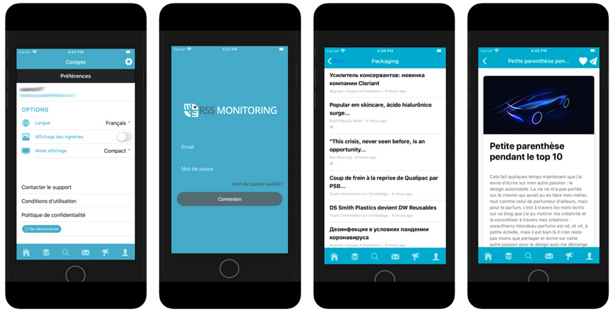 Application_mobile RSS_monitoring